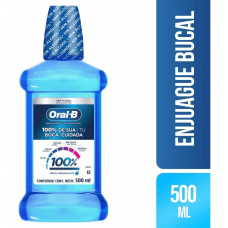 Oral B Enjuague Bucal 100% Sin Alcohol X 500 ml