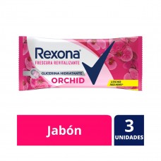 Rexona Jabón Orchid Fresh Pack x3