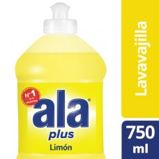 Ala Plus Detergente Lavavajilla Limon 750 ml